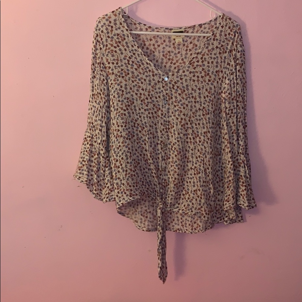 Flowered Mossimo Shirt